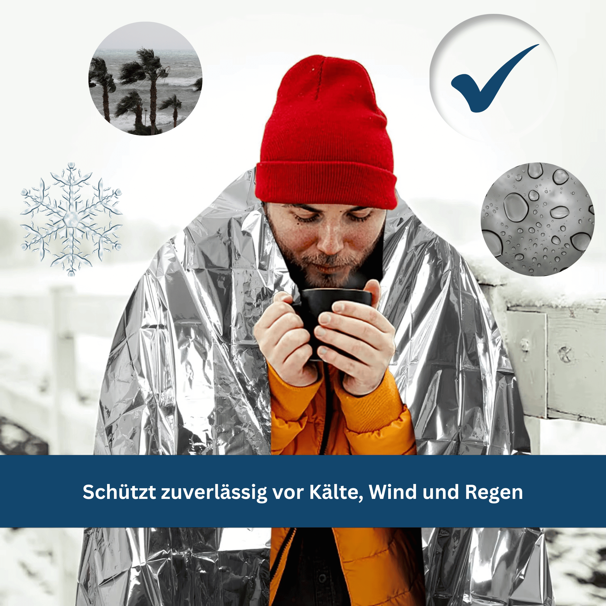 EmergencyShield – Waterproof Insulating Blanket