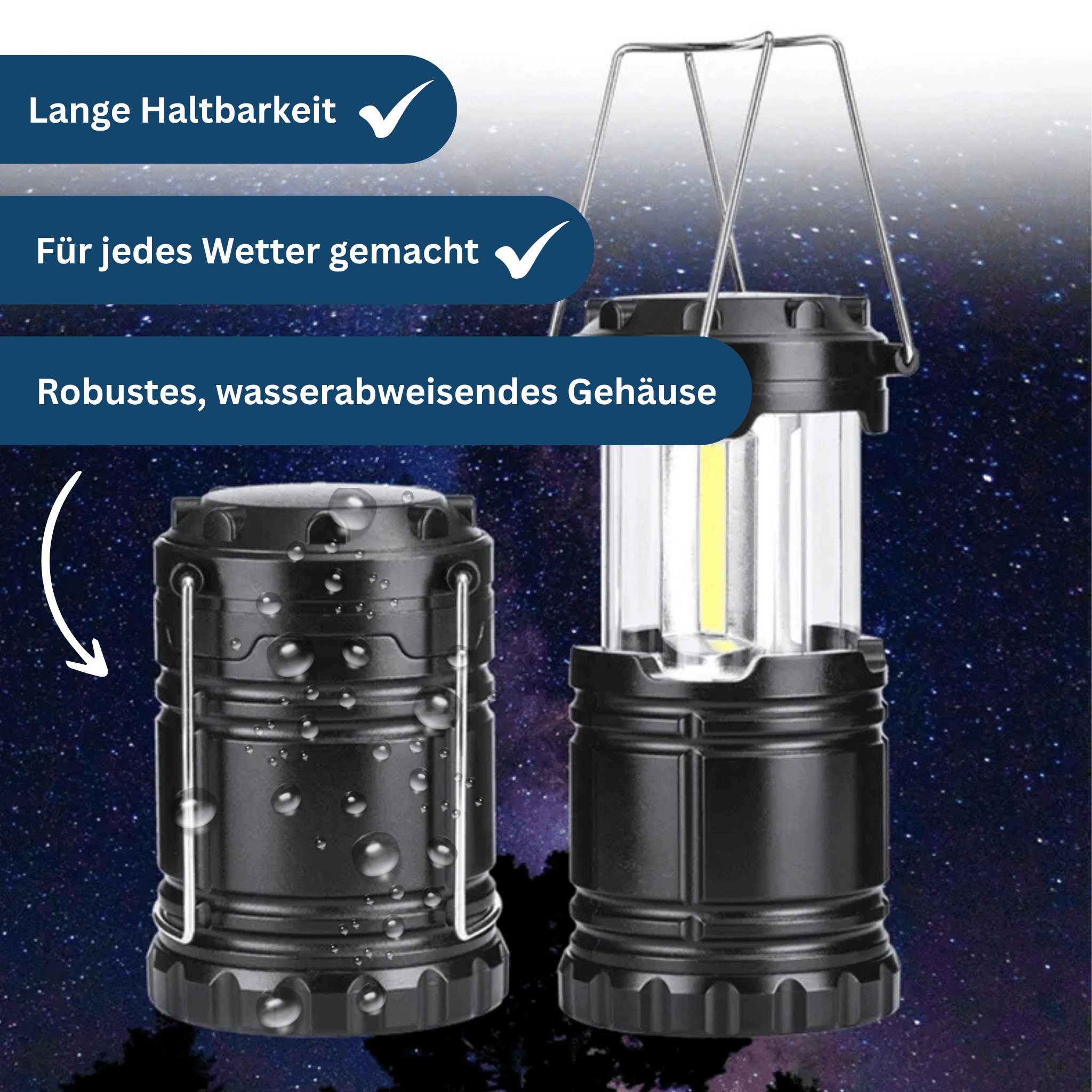 Compact LED Camping Lantern – Bright & Portable for the Outdoors