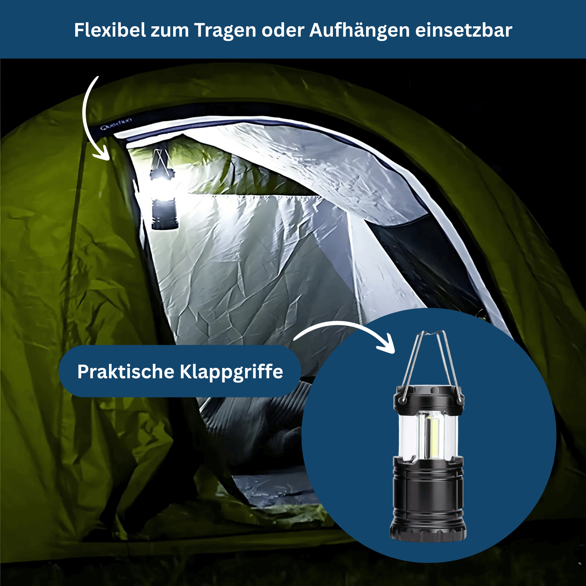 Compact LED Camping Lantern – Bright & Portable for the Outdoors