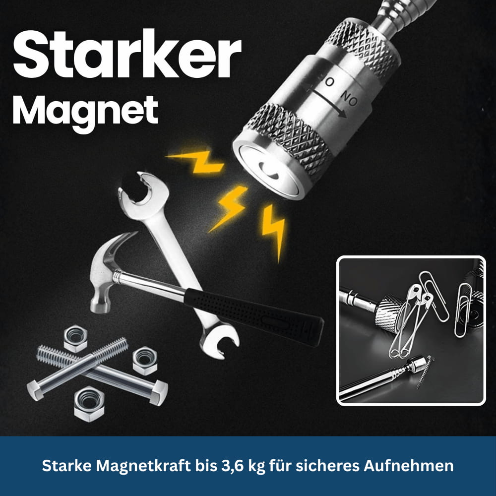 MagniGrip Pro – Telescopic Magnetic Pickup Tool with LED